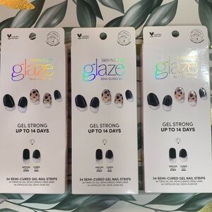 Dashing Diva Glaze Gel Nail Strips cheetah drip